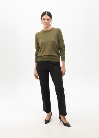 Maglione con Lurex Collo Rotondo