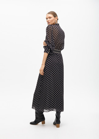 Long polka dot dress