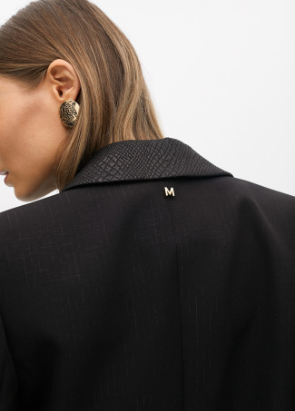 Veste Courte Imprimé Animal et Boutons Bijoux - Lola Casademunt