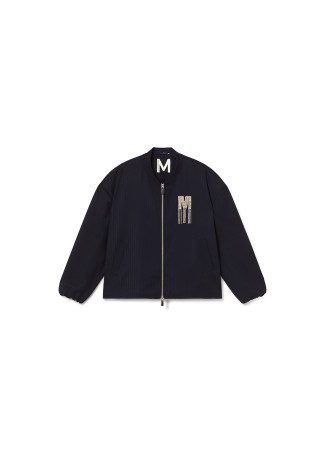 Bomber à rayures avec détail bijoux