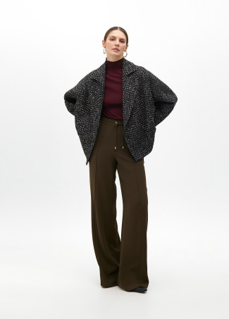 Chaqueta tweed hilos multicolor