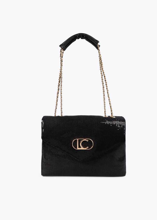 Pailletten Klapptasche