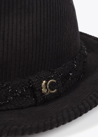 Sombrero fedora pana LC leopardo