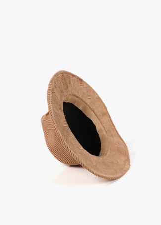 Chapéu fedora de veludo LC leopardo