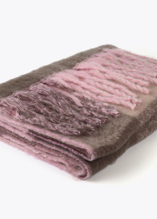 Großes Karo-Schal mit Logo