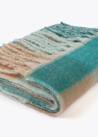 Bufanda cuadros logo grande