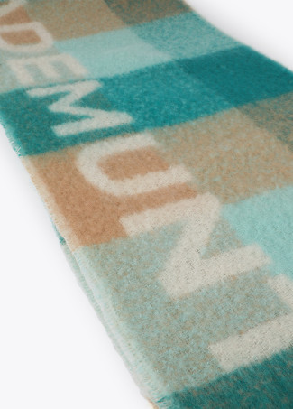 Bufanda cuadros logo grande