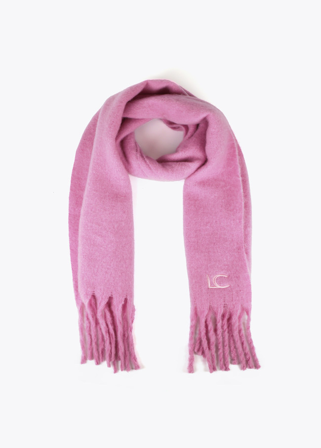 Cachecol com Franjas Grossas