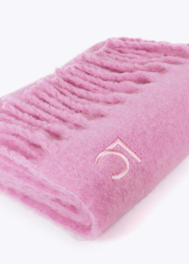 Cachecol com Franjas Grossas