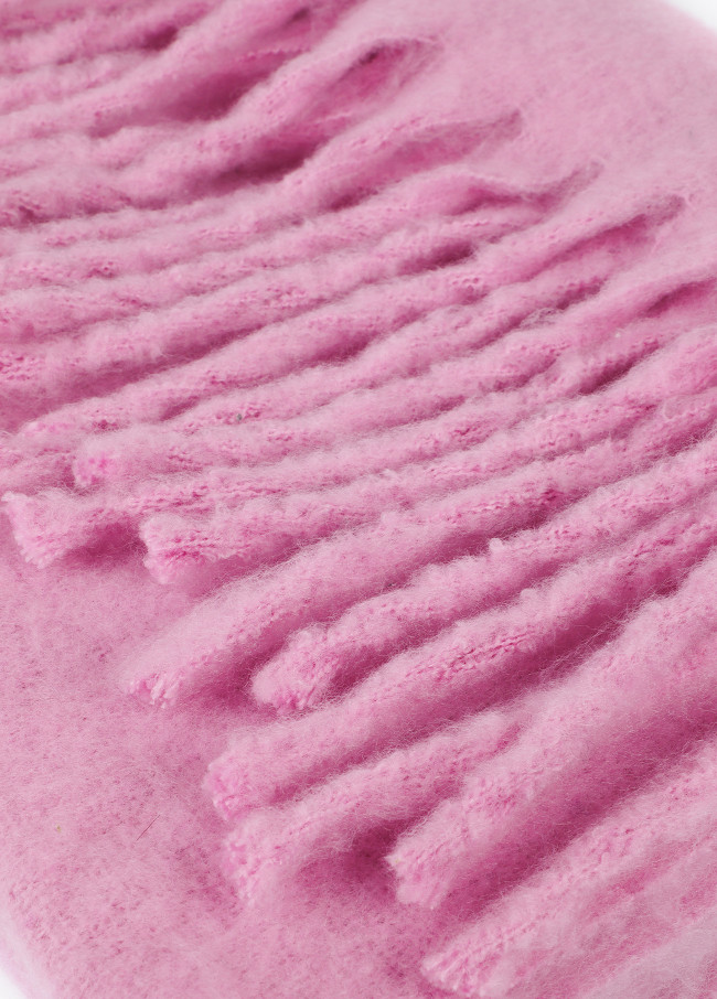 Cachecol com Franjas Grossas