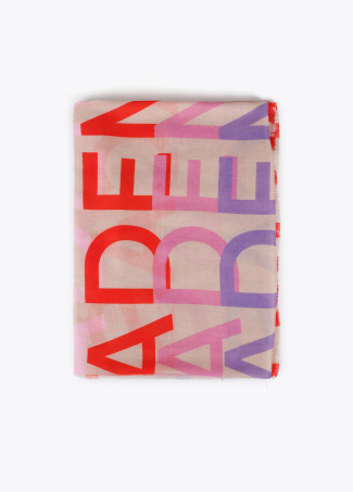 Logo-printed scarf