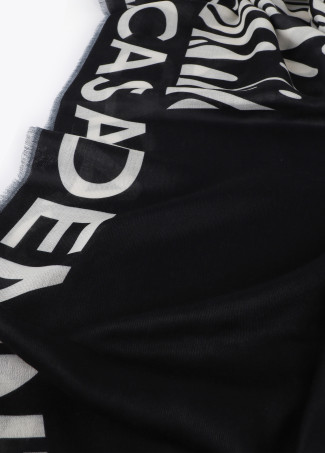 Lenço estampa de zebra e liso