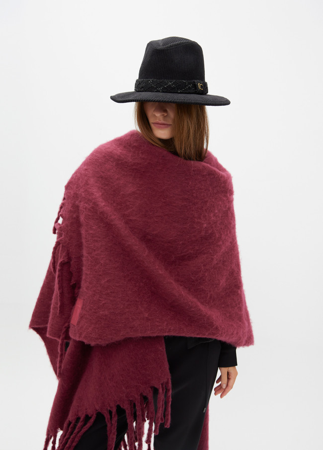 Cape mit Fransen-Detail