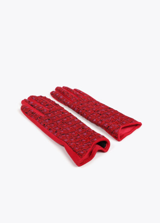 Guanti in Tweed Multicolore