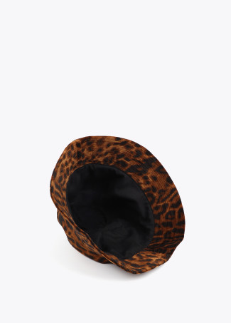 Sombrero tipo bucket animal print