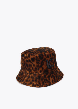 Sombrero tipo bucket animal print