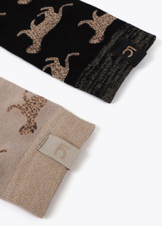 Pack of leopard socks