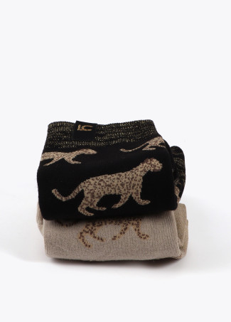 Pack of leopard socks
