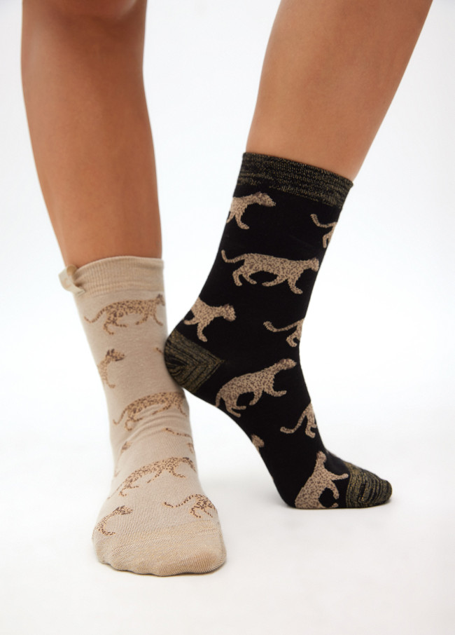 Pack of leopard socks