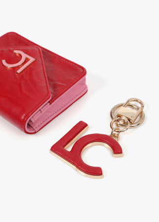 LC lined purse and key chain