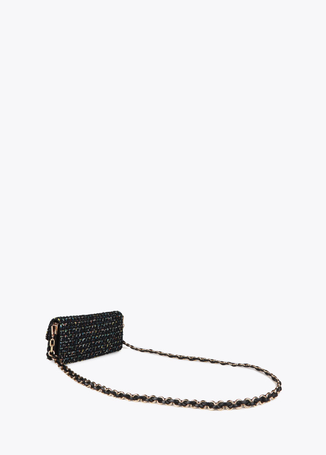 Borsa a Tracolla a Baguette in Tweed