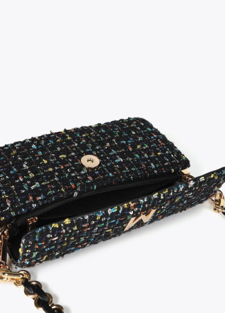 Borsa a Tracolla a Baguette in Tweed
