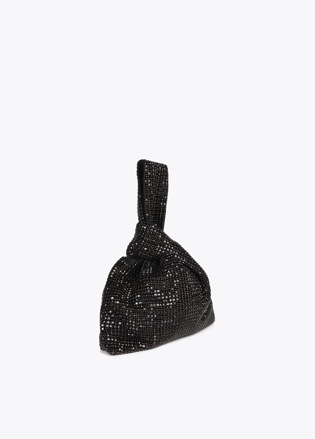 Rhinestone mesh bag