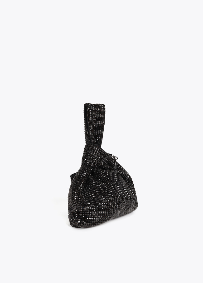 Rhinestone mesh bag