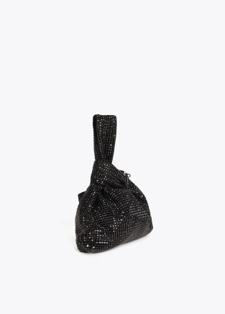 Rhinestone mesh bag
