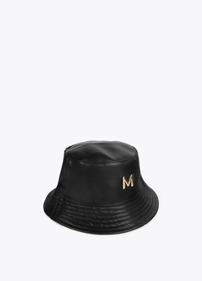 Chapéu Bucket Efeito Couro