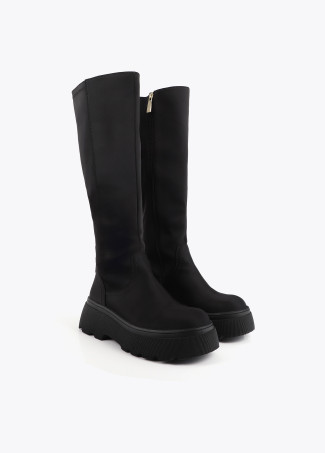 Knee-high sock-style boots