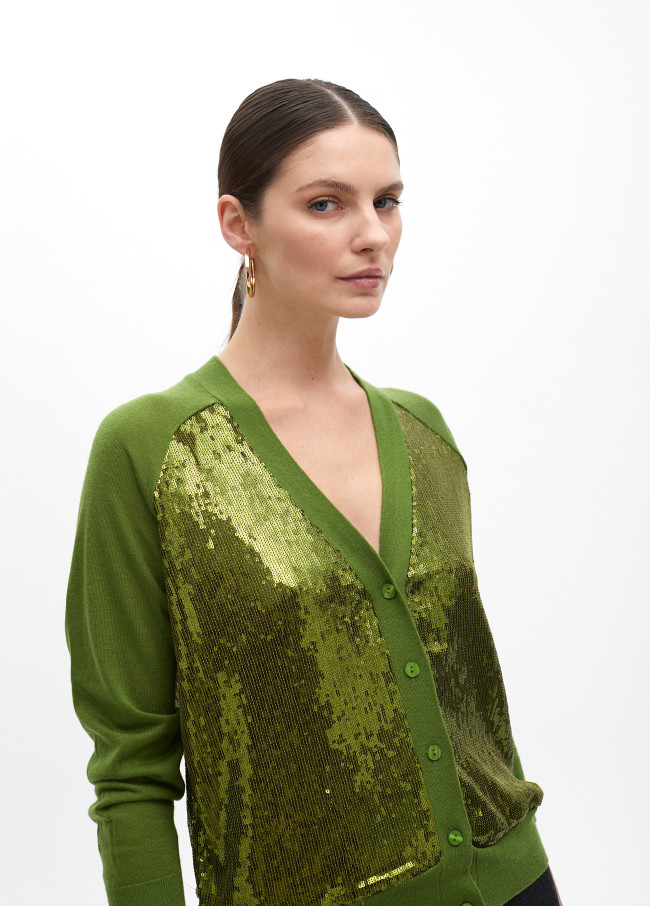 Cardigan de lentejuelas