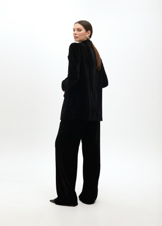 Americana velvet con flor en solapa