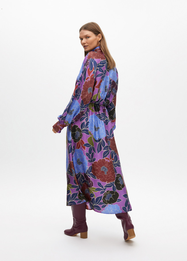 Vestido largo estampado floral