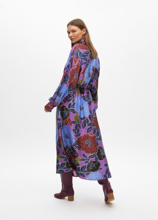 Vestido largo estampado floral