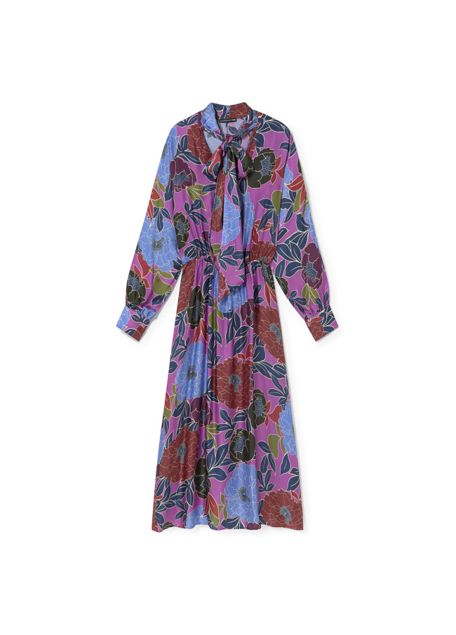 Vestido largo estampado floral