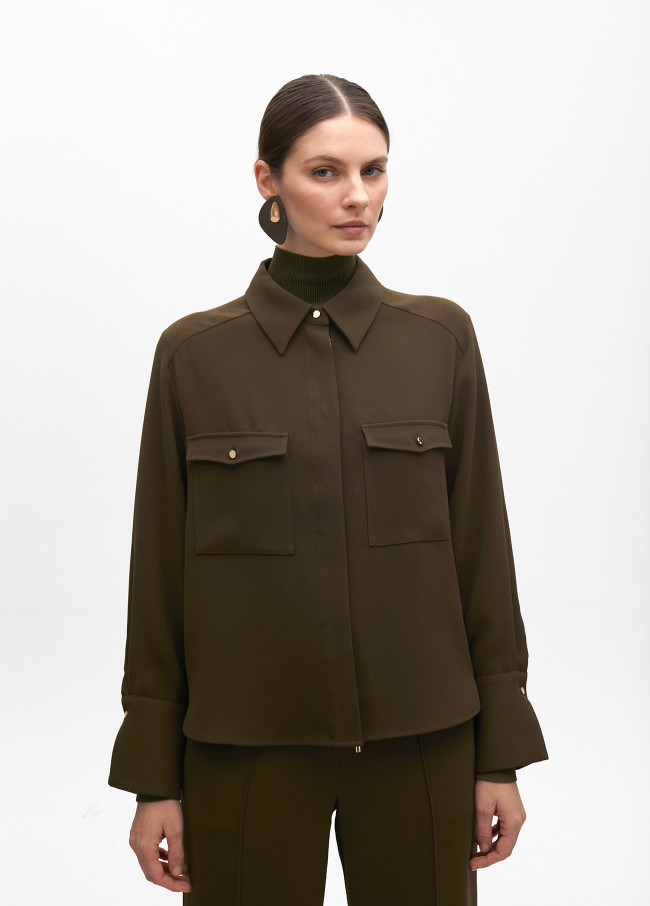 Overshirt with pockets