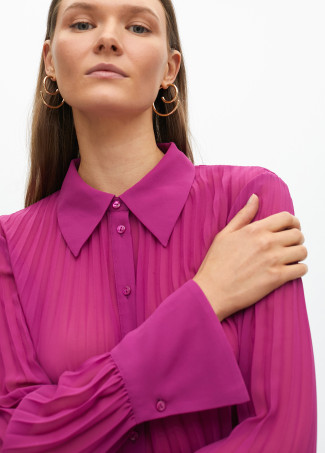 Plissierte Bluse