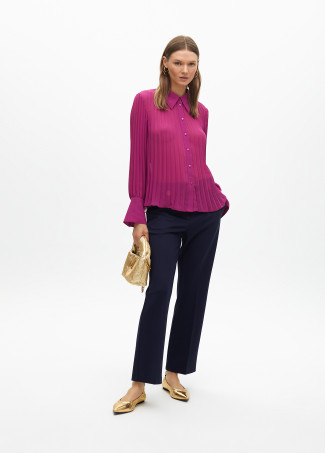 Plissierte Bluse