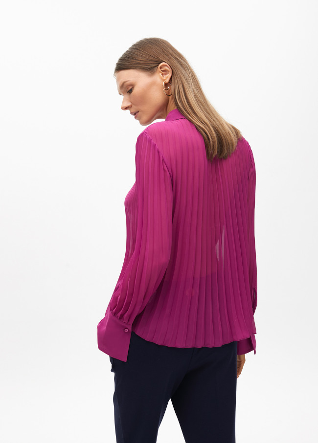 Plissierte Bluse