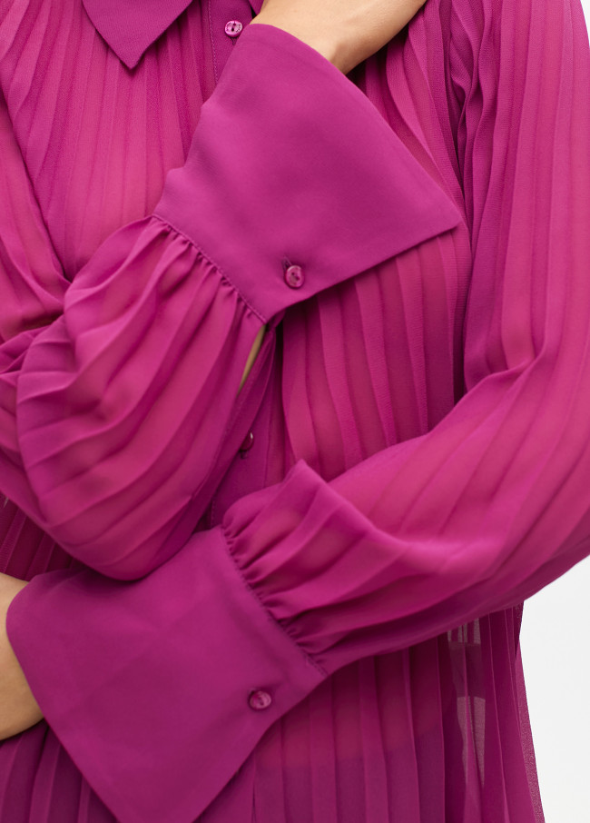 Plissierte Bluse