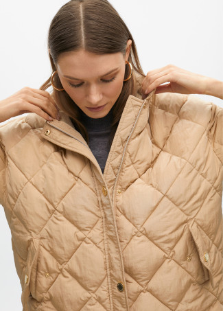 Anorak court matelassé losanges