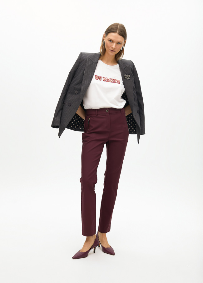 Short sleeve T-shirt with placement print