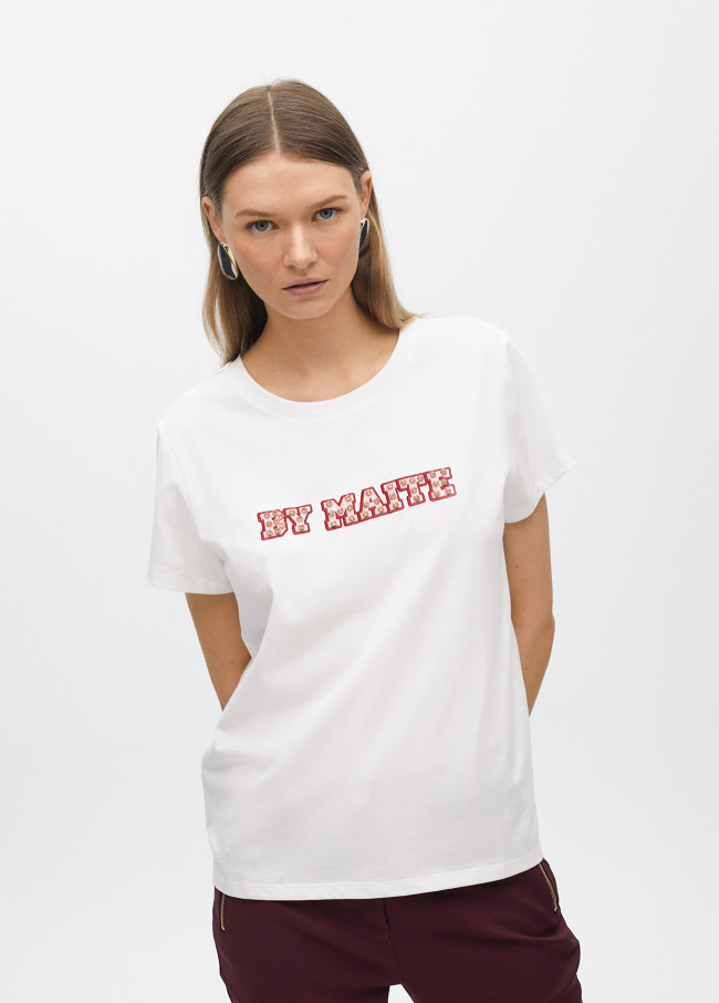Short sleeve T-shirt with placement print