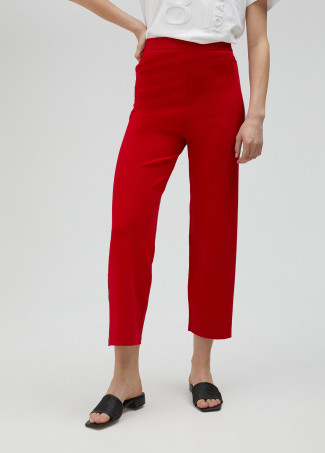 Pantalón coulotte rojo