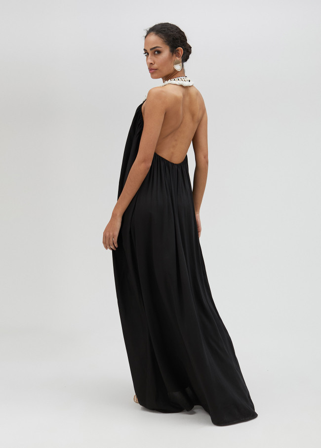 Vestido largo color negro