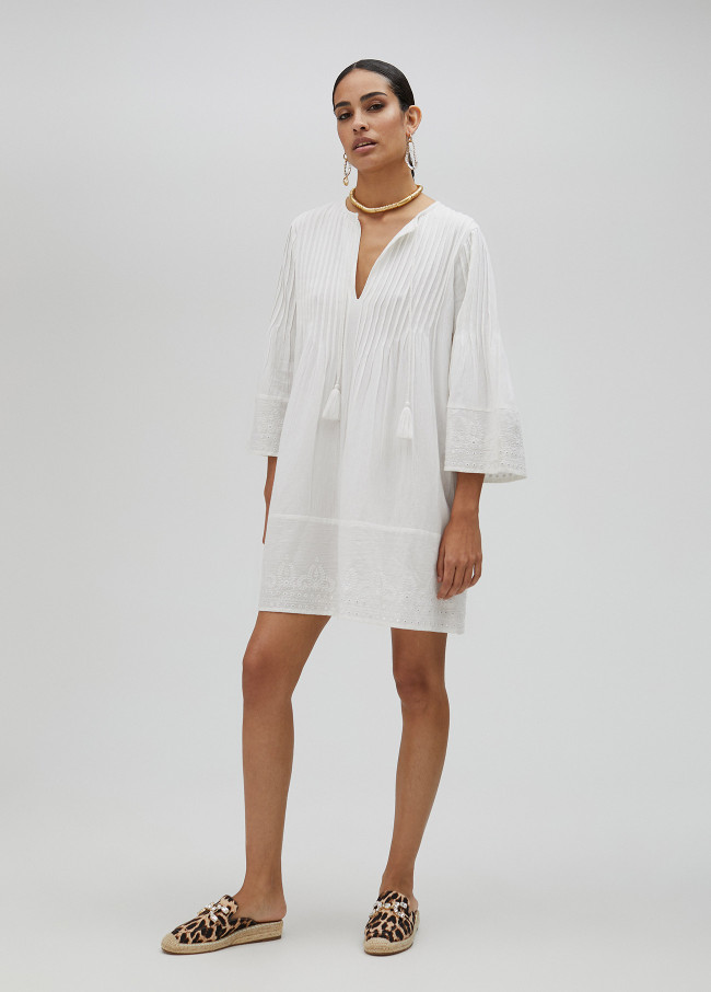 White embroidered Kurta