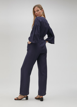 Mono denim cremallera