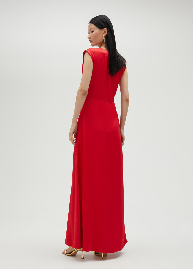 Robe longue cache-cœur