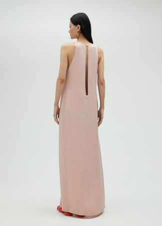 Robe longue à bretelles